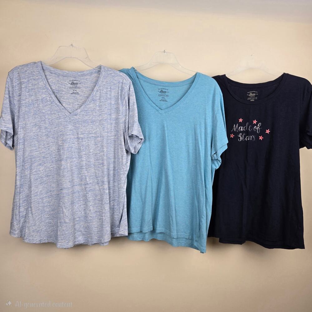 Bass XXL Short Sleeve T-Shirt Bundle of 3